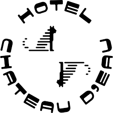 Circular pattern of black and white letters arranged in a spiral design against a light background.