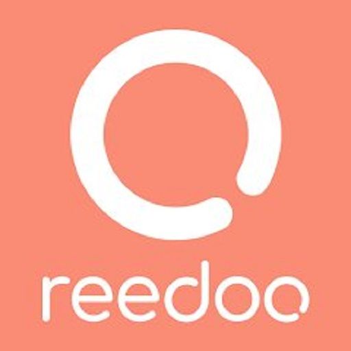 A series of coral-colored rectangles with white text and logos arranged in a horizontal banner pattern.
