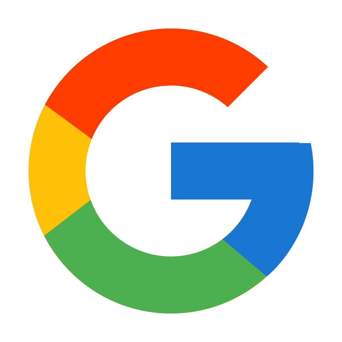 The iconic Google logo featuring a colorful G symbol in red, blue, yellow, and green on a white background.