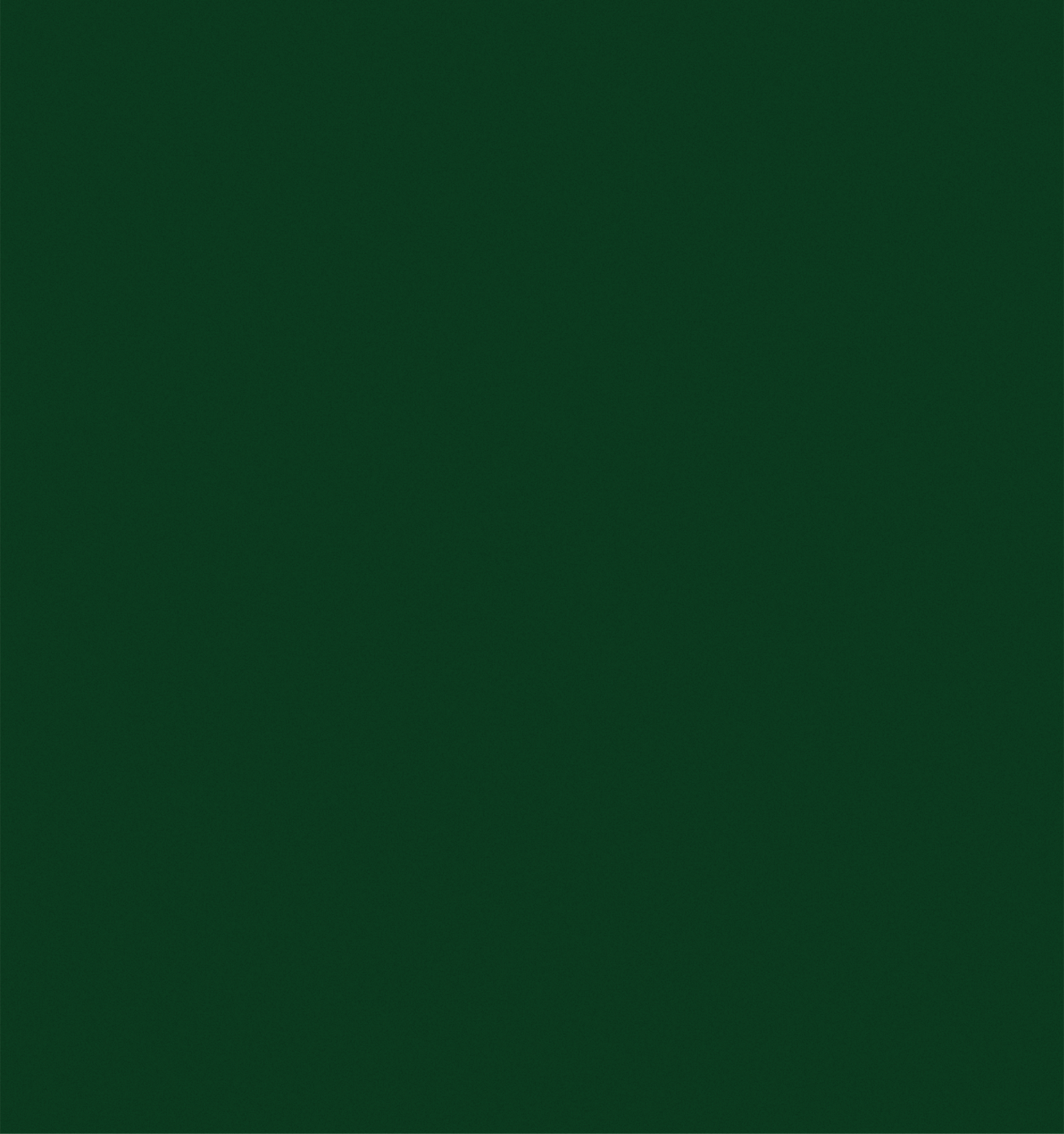 Solid dark green background in a minimalist square format.