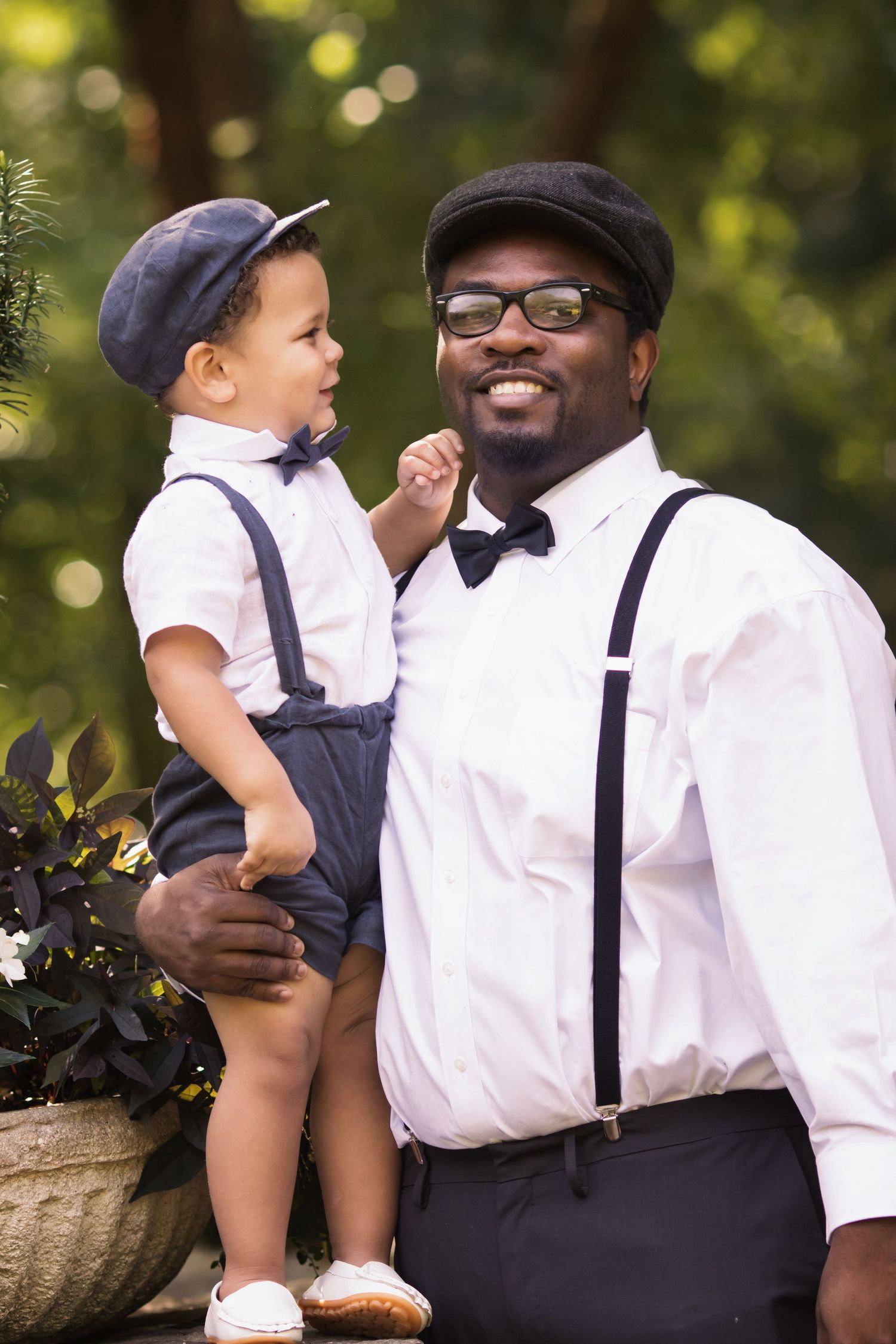 Father and son during a father's day shoot.