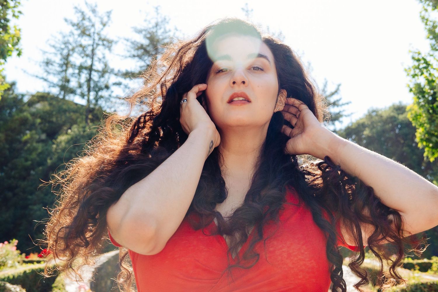 Colorful, outdoor, creative portrait of creative entrepreneur taken by professional photographer Jenn Chen in San Francisco
