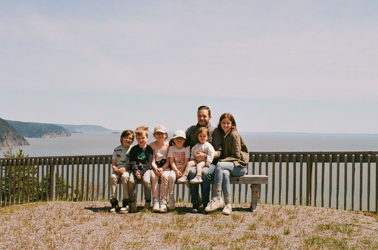 Photo of family on Fundy Trail, NB, taken on 35mm Film, Family Photography on 35mm film, New Brunswick, Saint John 35mm Film Photographer
