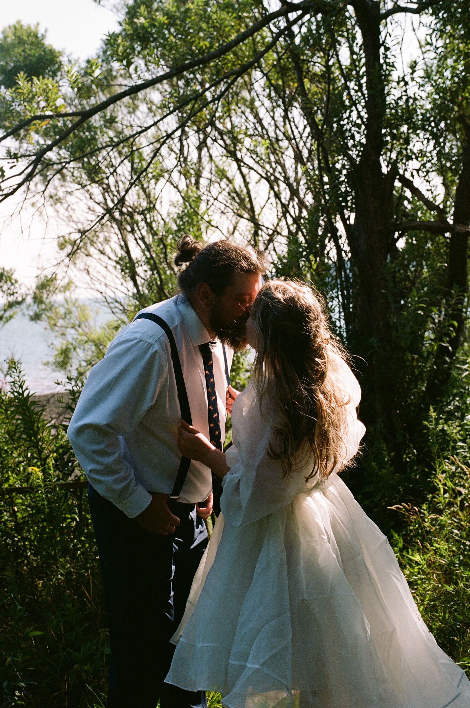 Bride and Groom taken on 35mm Film, Wedding Photography on film, New Brunswick, Saint John Film Wedding Photographer, Film Photographer