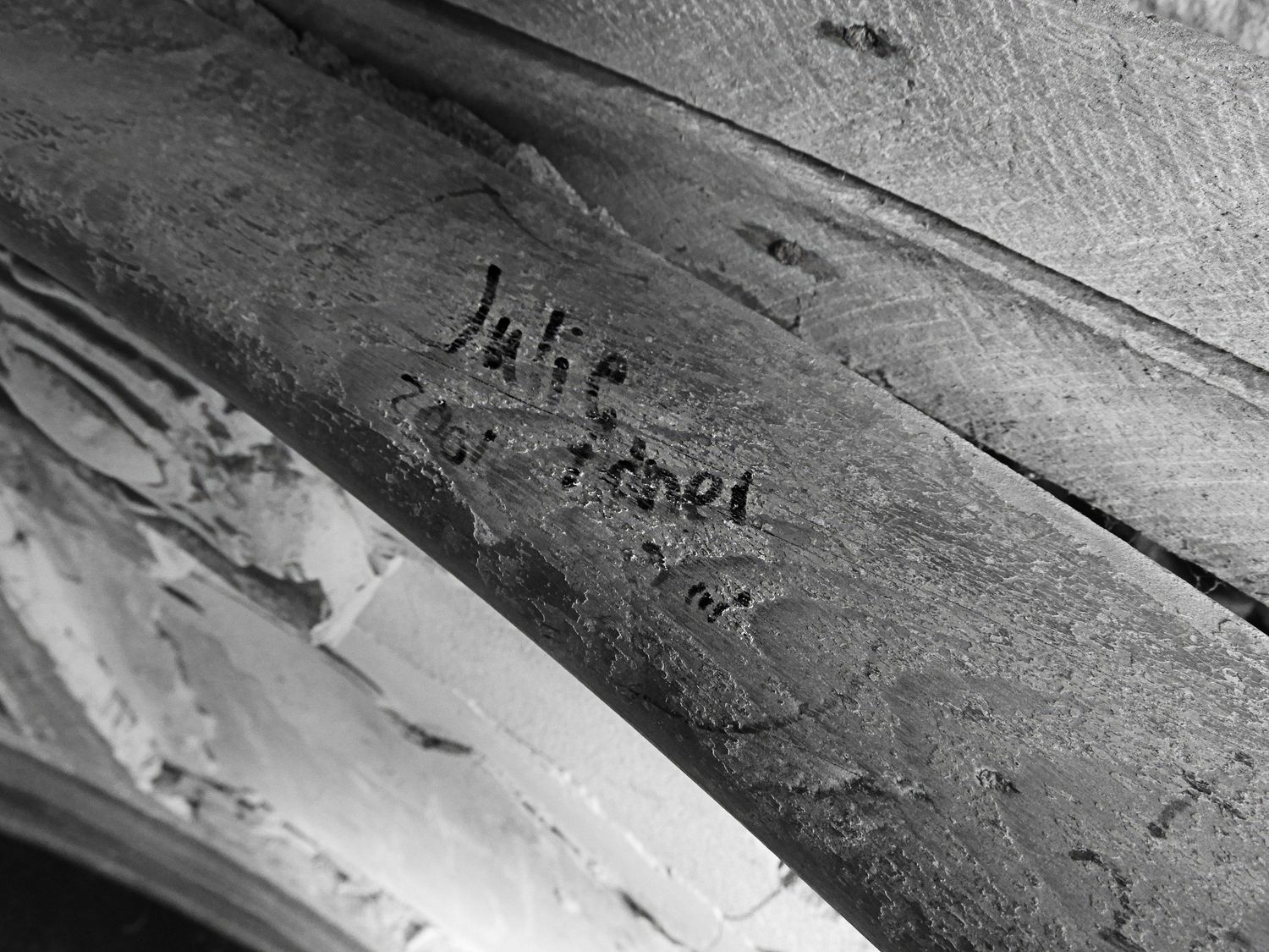 The writings on the walls at Boldt Castle in the Thousands Islands Region in Upstate New York