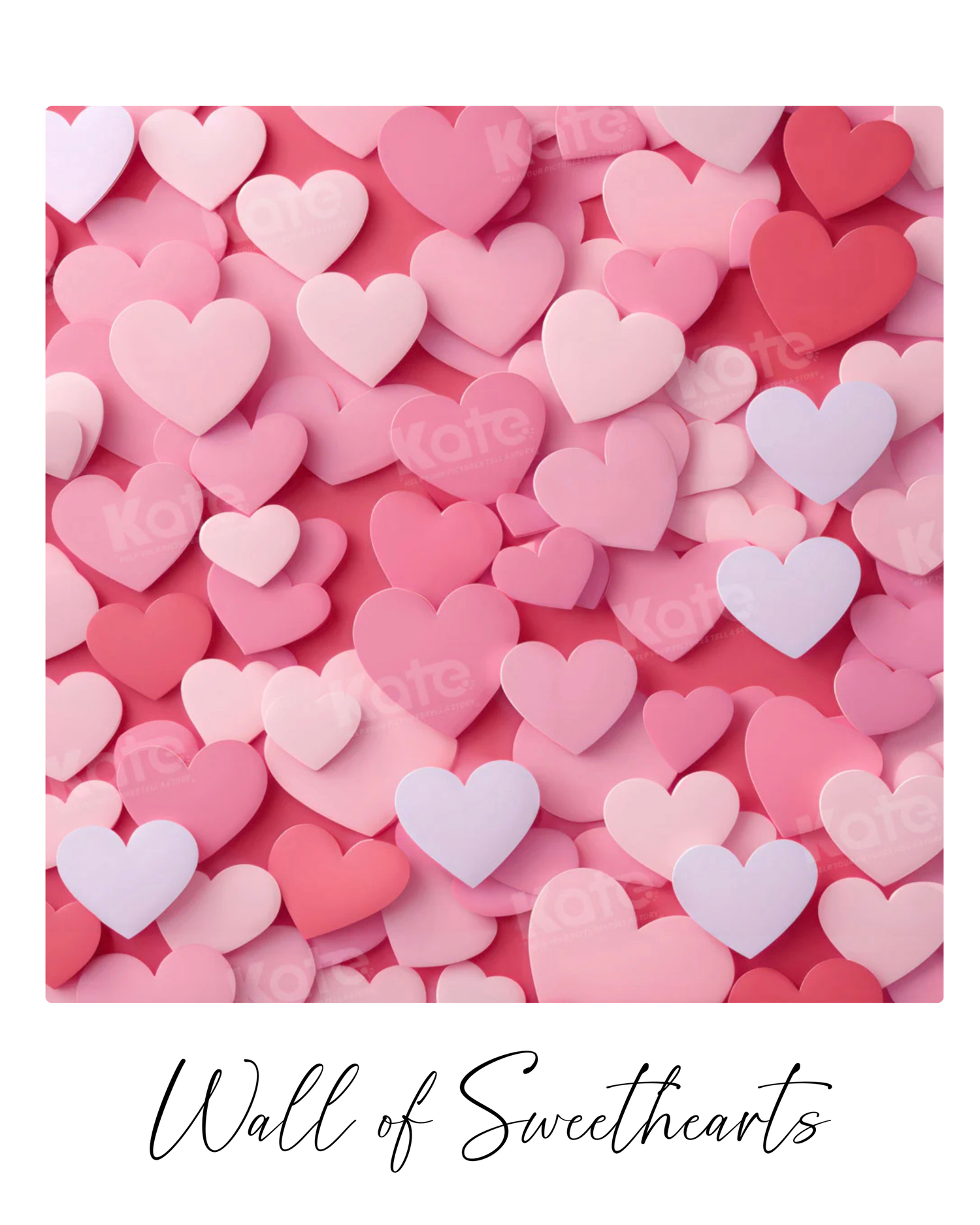 A seamless pattern of pink and white paper hearts arranged in a romantic Valentine's Day background design.