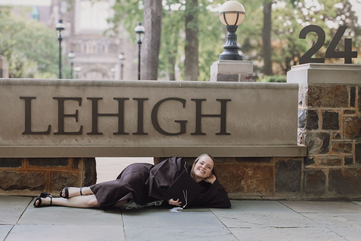 A collage of six campus buildings and architectural features showcasing Lehigh University's historic stone structures.