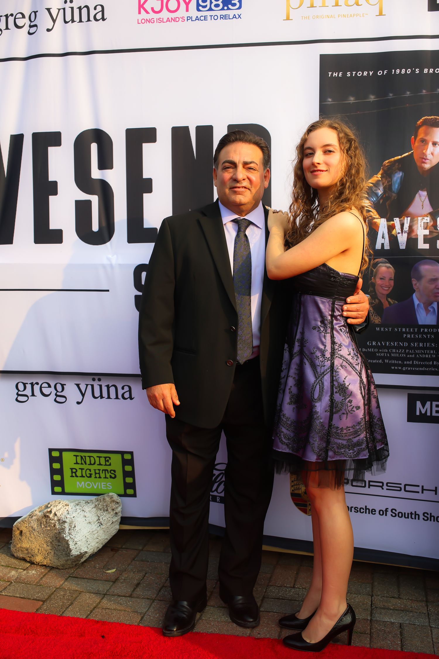 A series of red carpet event photos showing people posing at a formal entertainment industry gathering.