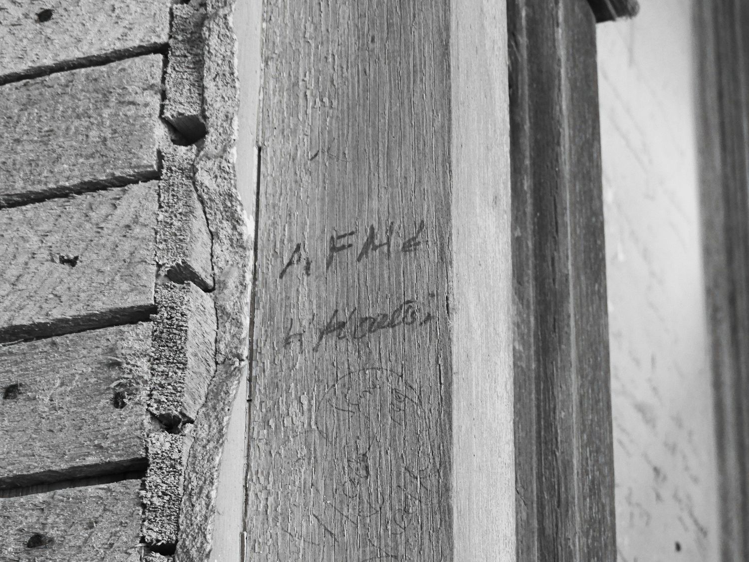 The writings on the walls at Boldt Castle in the Thousands Islands Region in Upstate New York