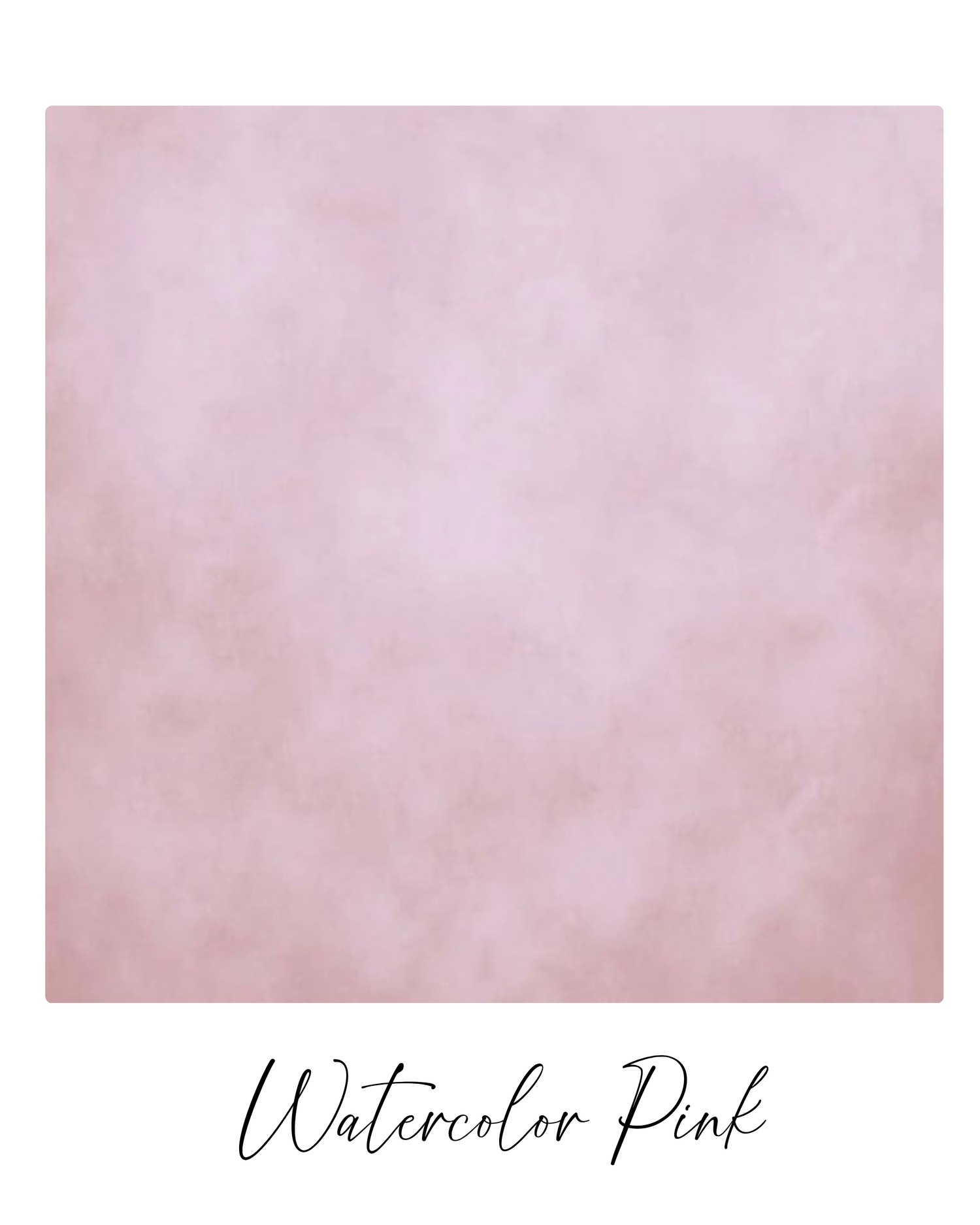 Soft pink watercolor wash creates a delicate gradient texture with subtle variations in hue and opacity.