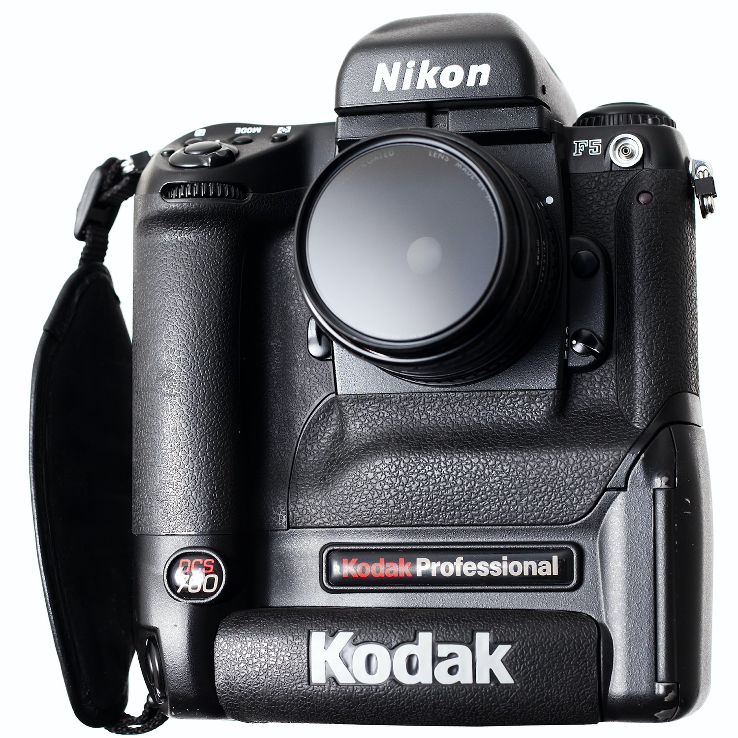 Black Kodak DSLR camera bodies shown from multiple angles displaying the professional branding and controls.
