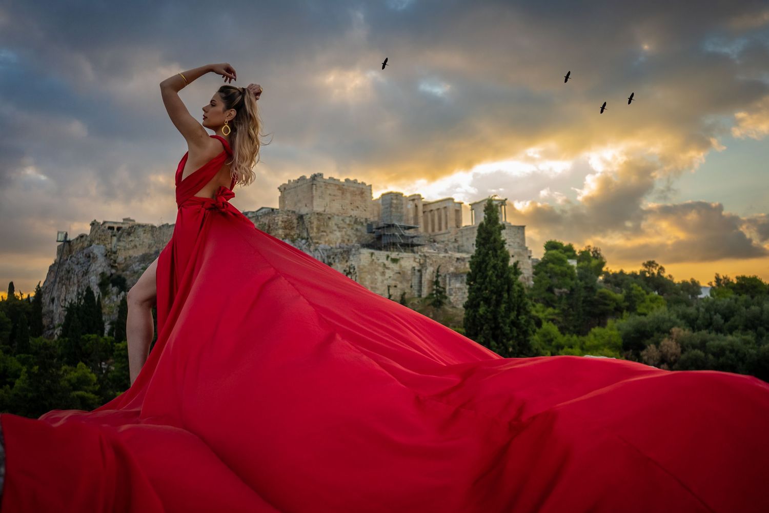 evening dresses athens greece Embellished Off The Shoulder A-Line Gown – GALINA COUTURE