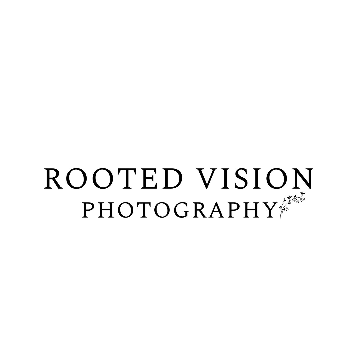 Elegant black and white photography logo design featuring 