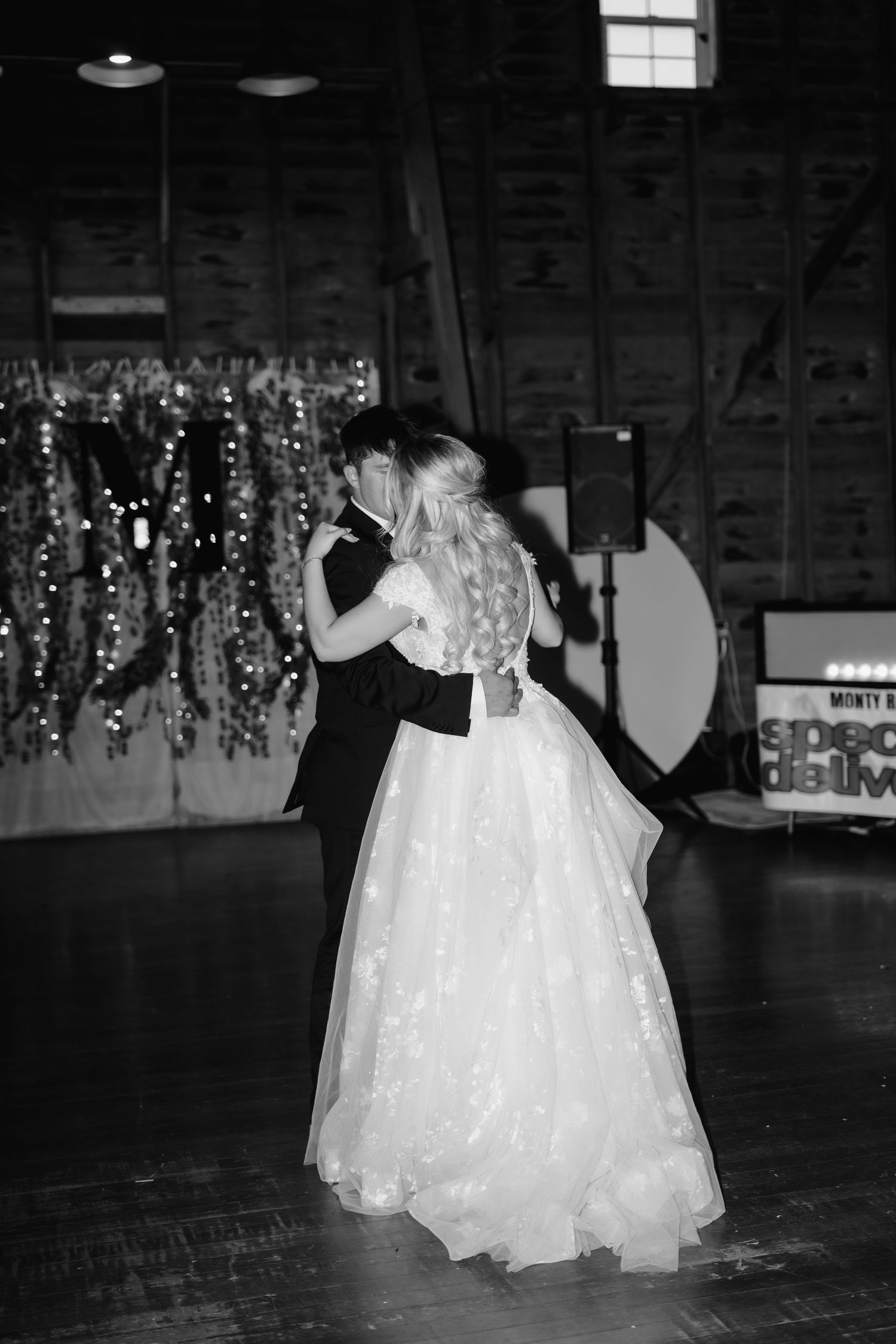 first dance at wedding reception