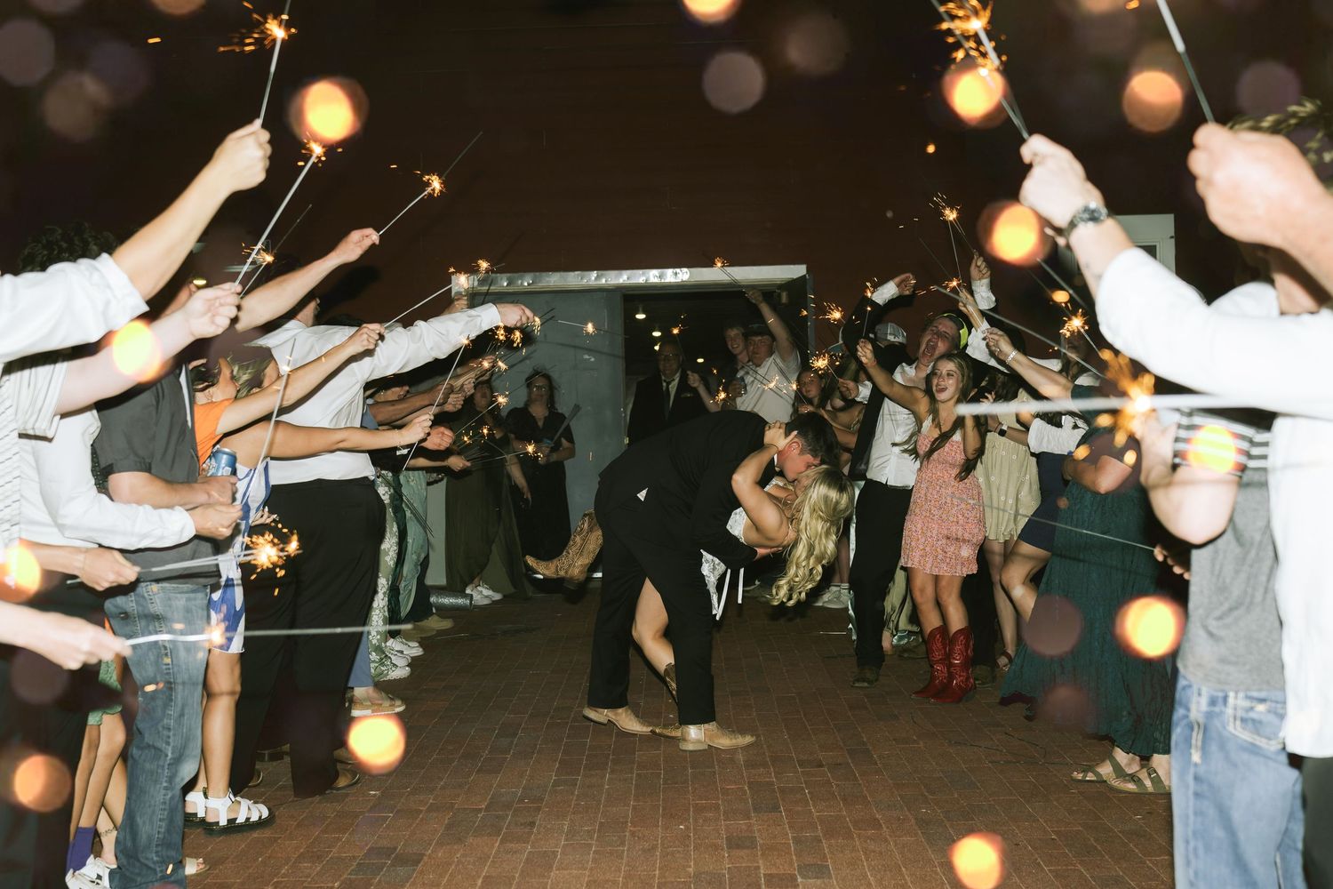 wedding sparkler exit