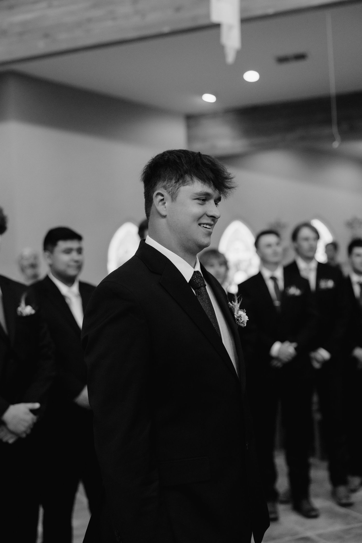 first look with groom