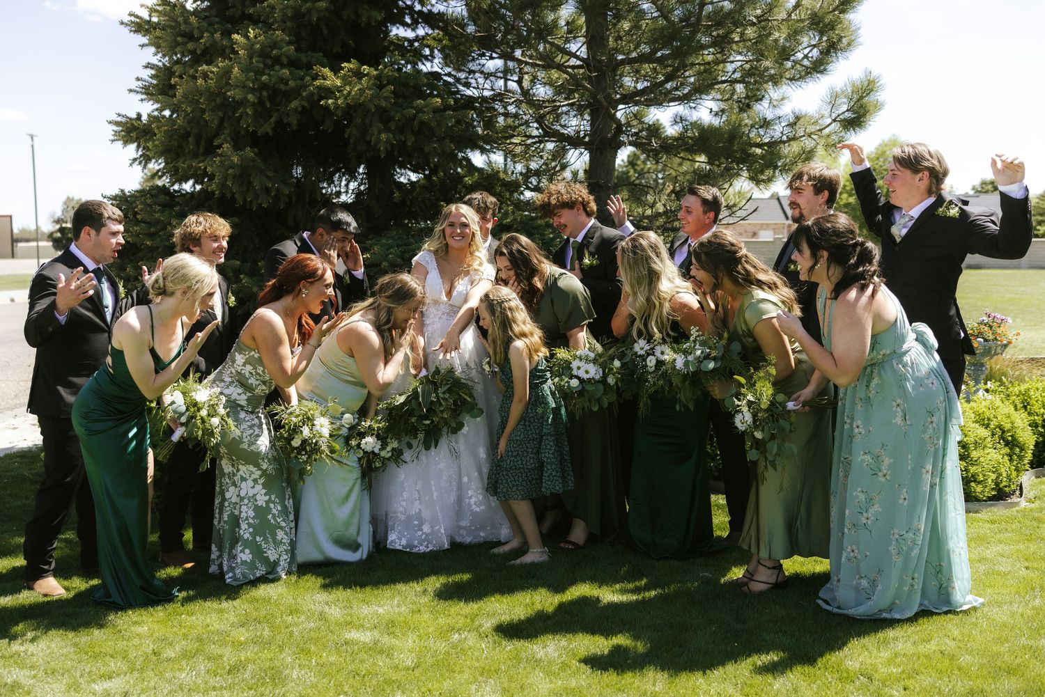 bridal party photos