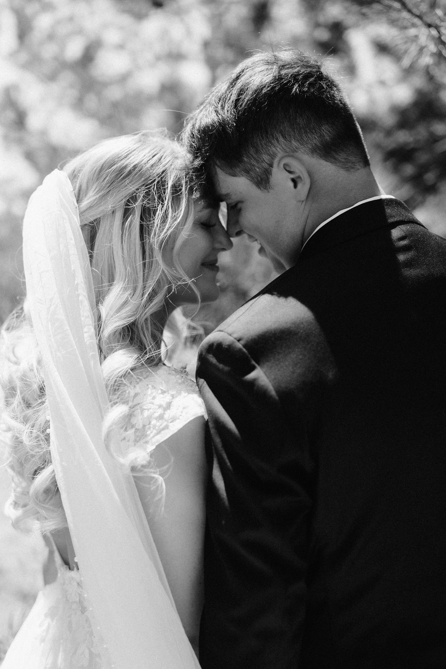 bride and groom portraits