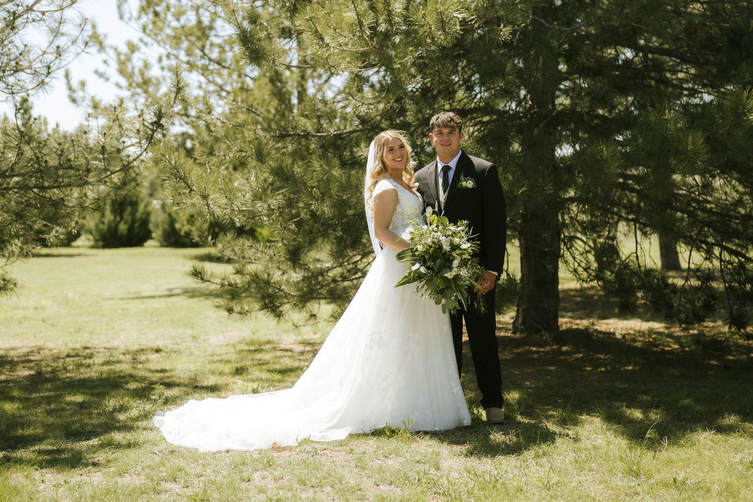 bride and groom portraits