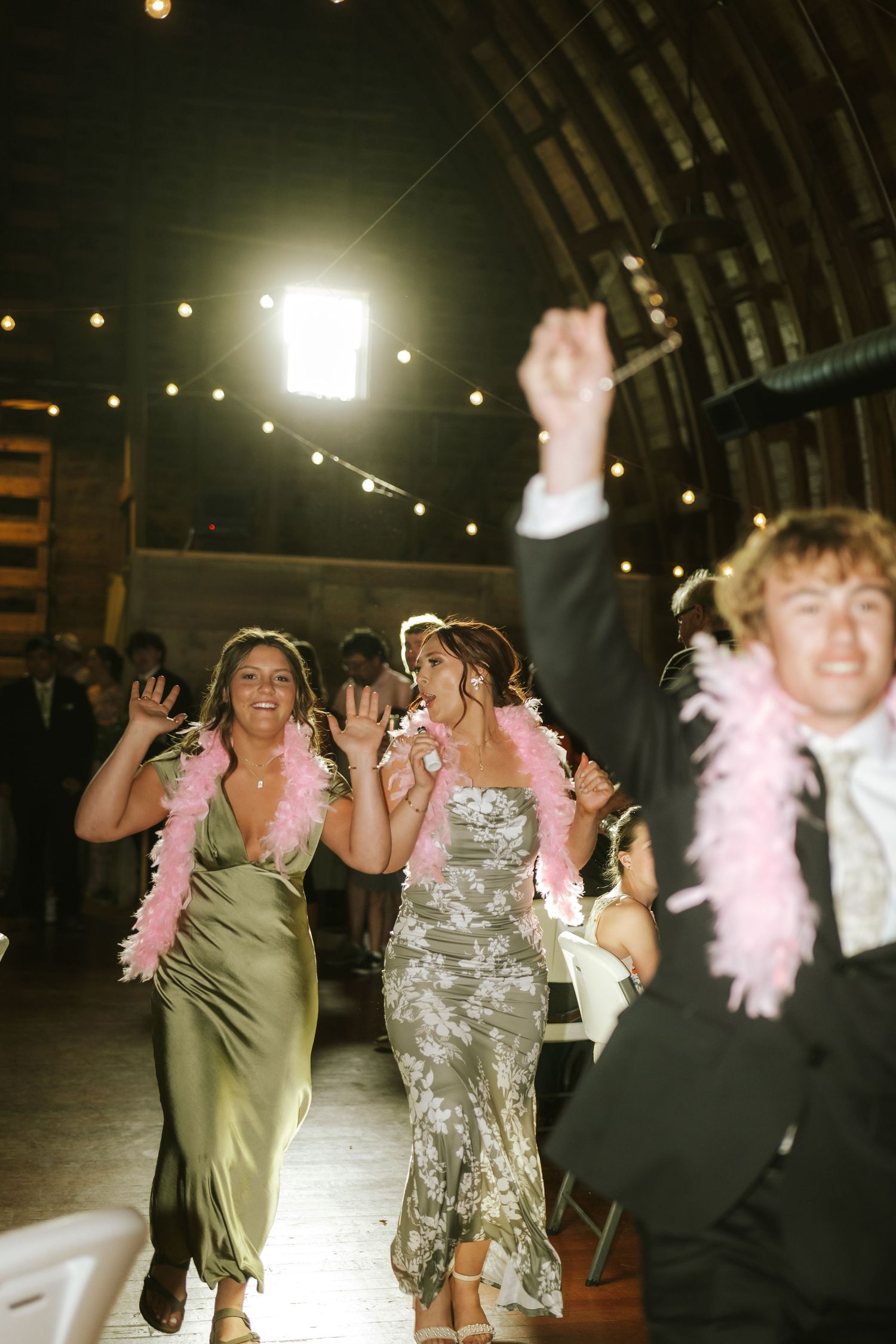 bridal party entrance at wedding reception