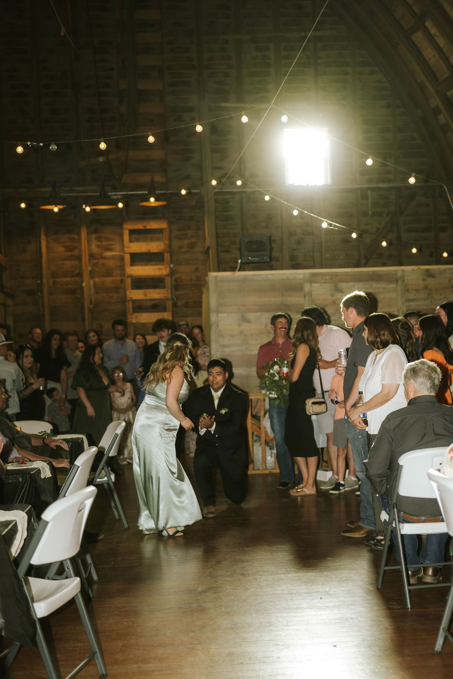 bridal party entrance at wedding reception