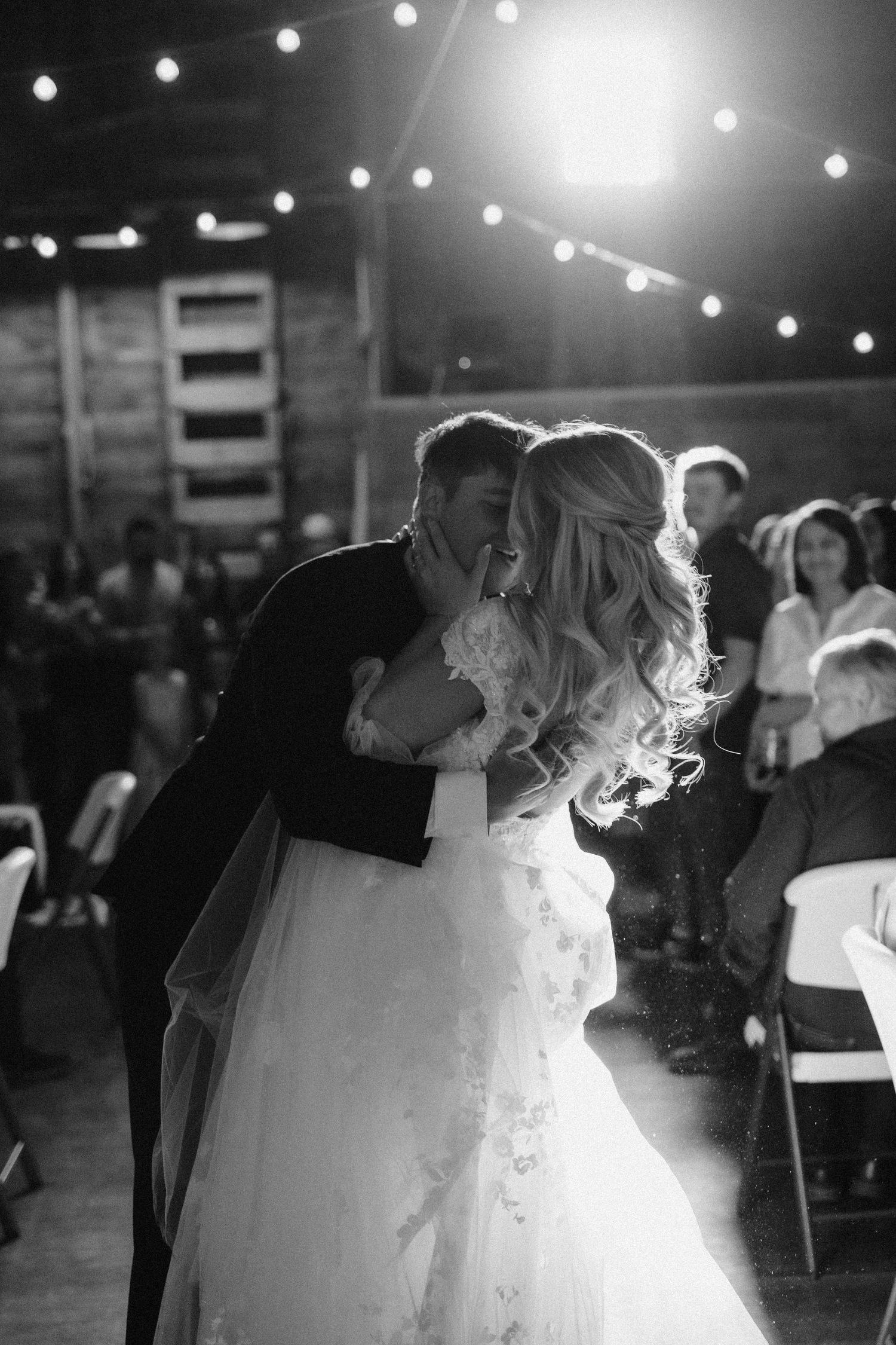 bride and grooms entrance at wedding reception