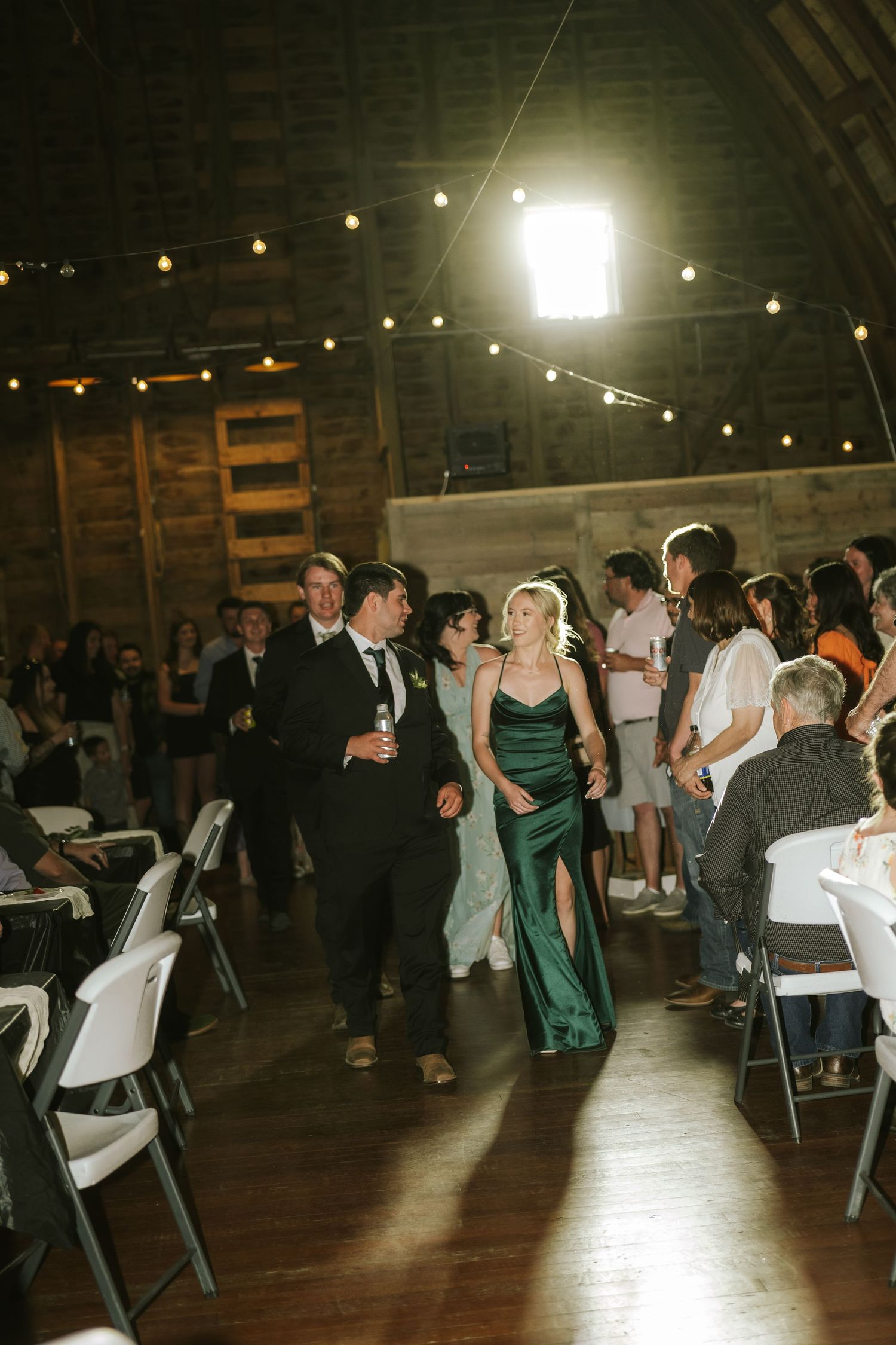 bridal party entrance at wedding reception