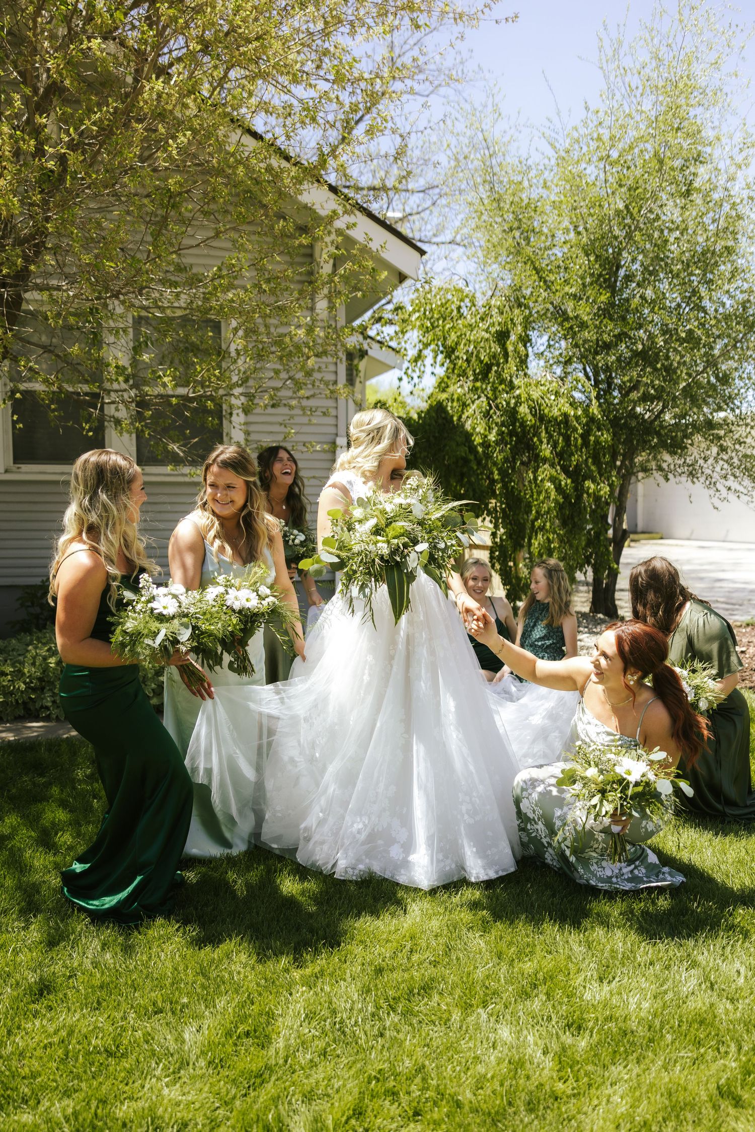 bridal party portraits