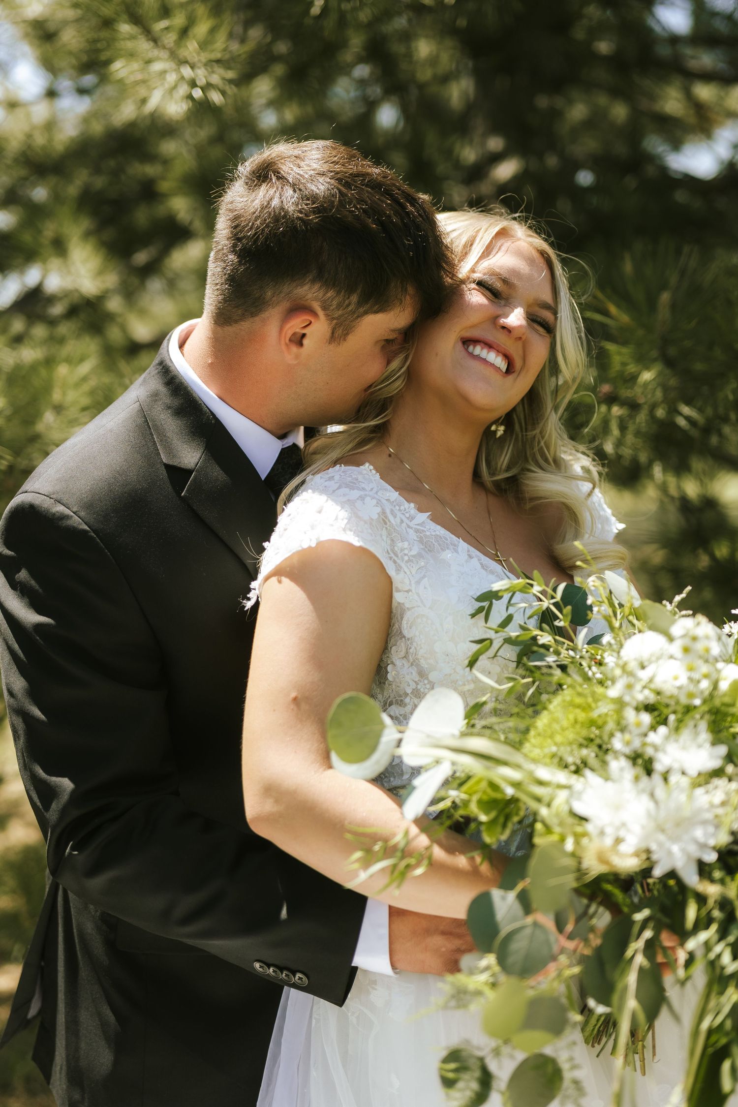 bride and groom portraits