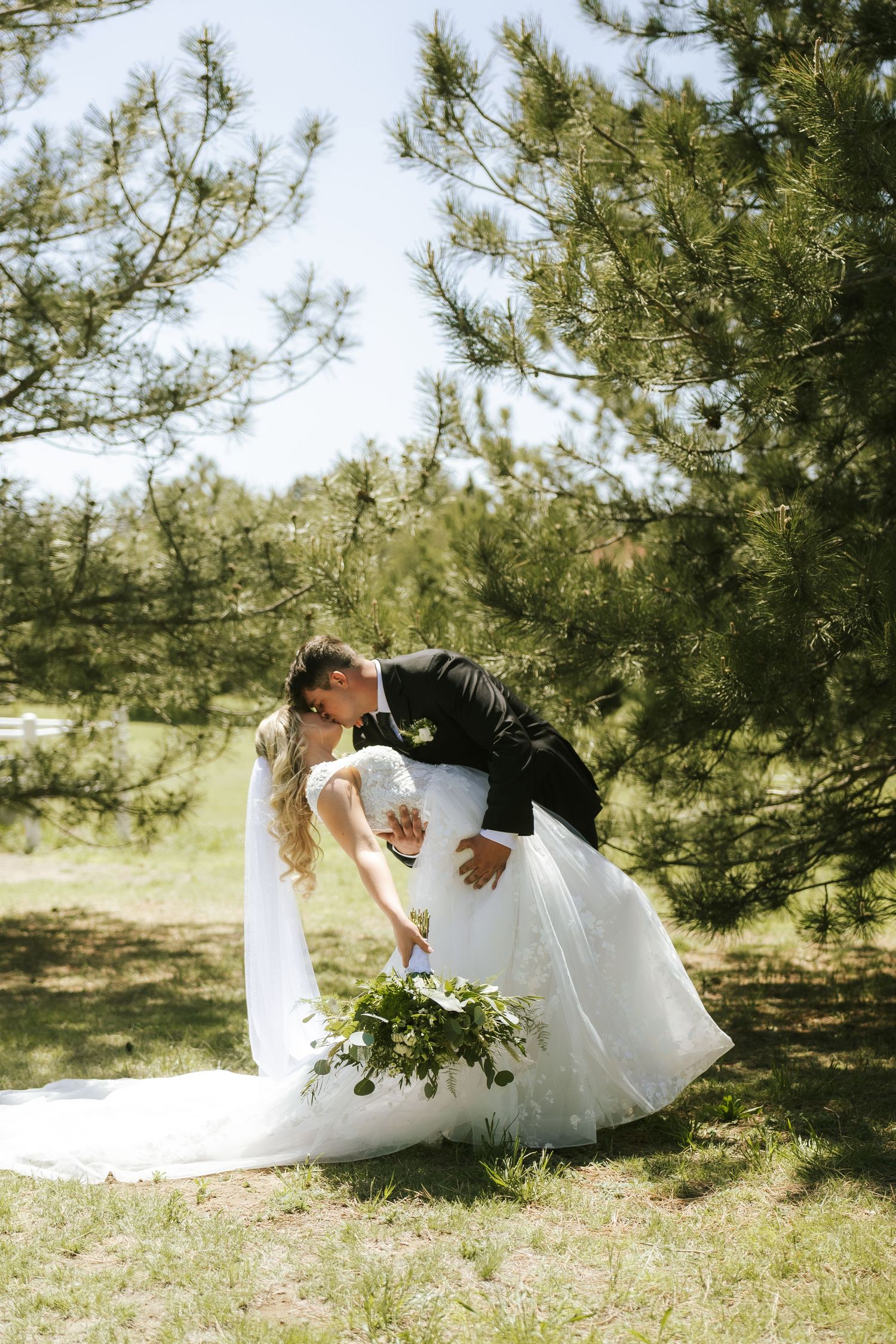 bride and groom portraits