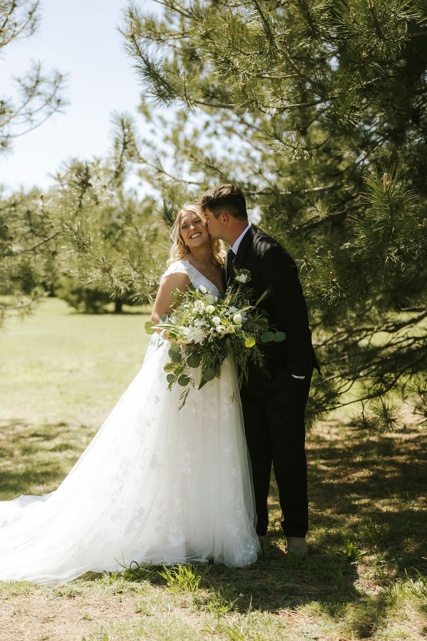 bride and groom portraits