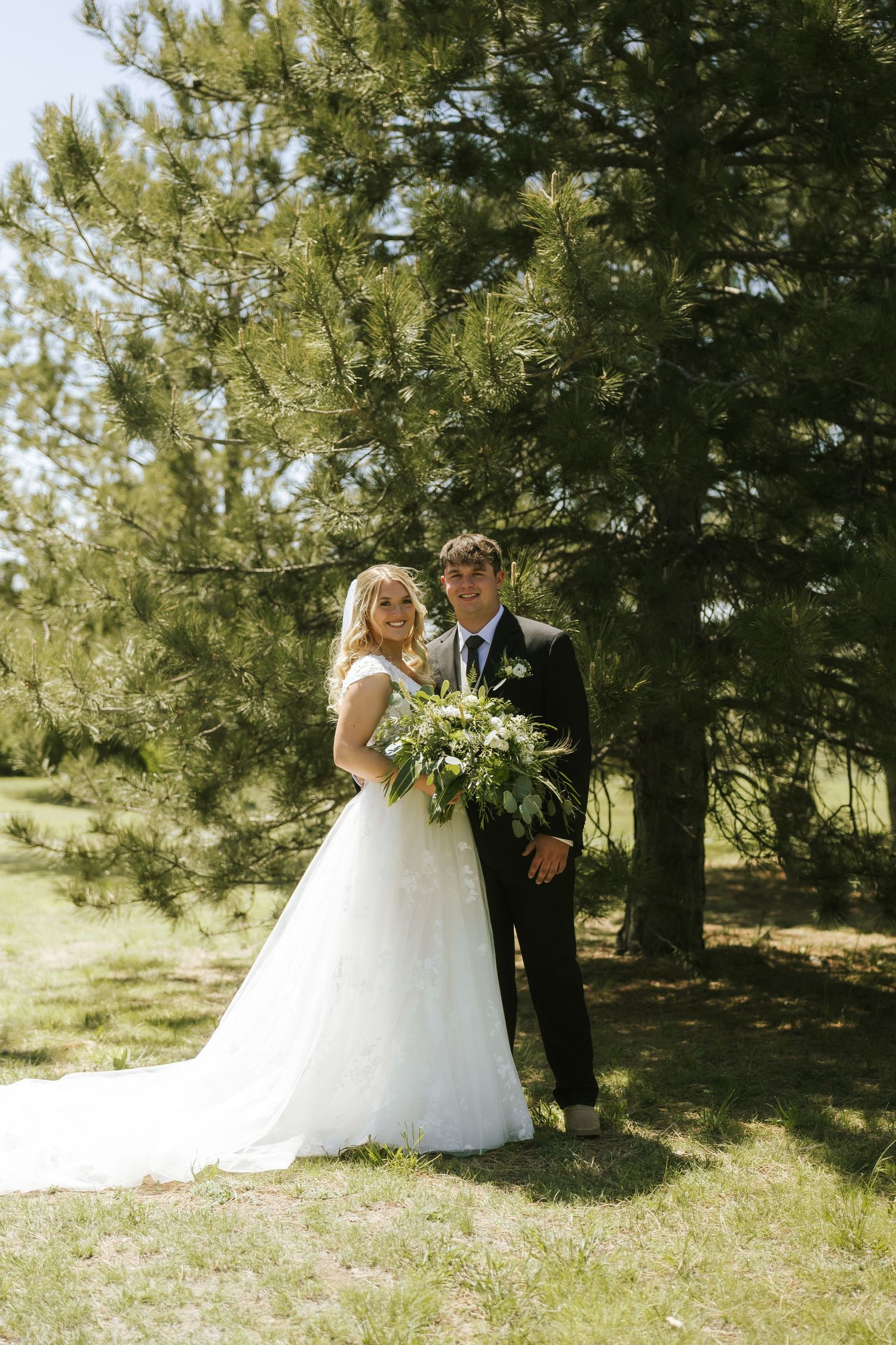 bride and groom portraits