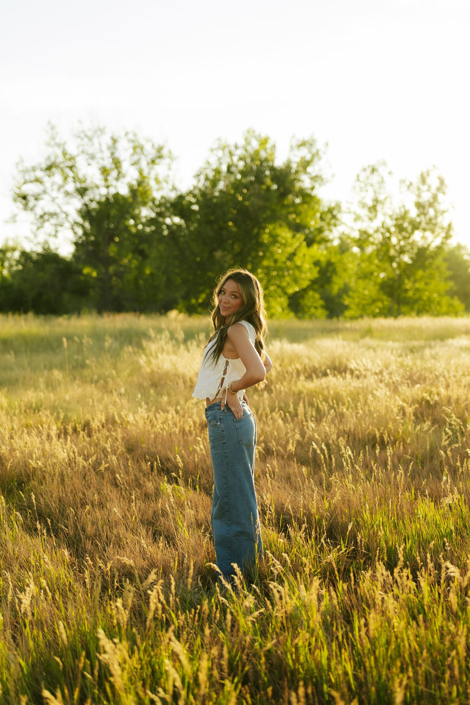 colorado golden hour senior photos