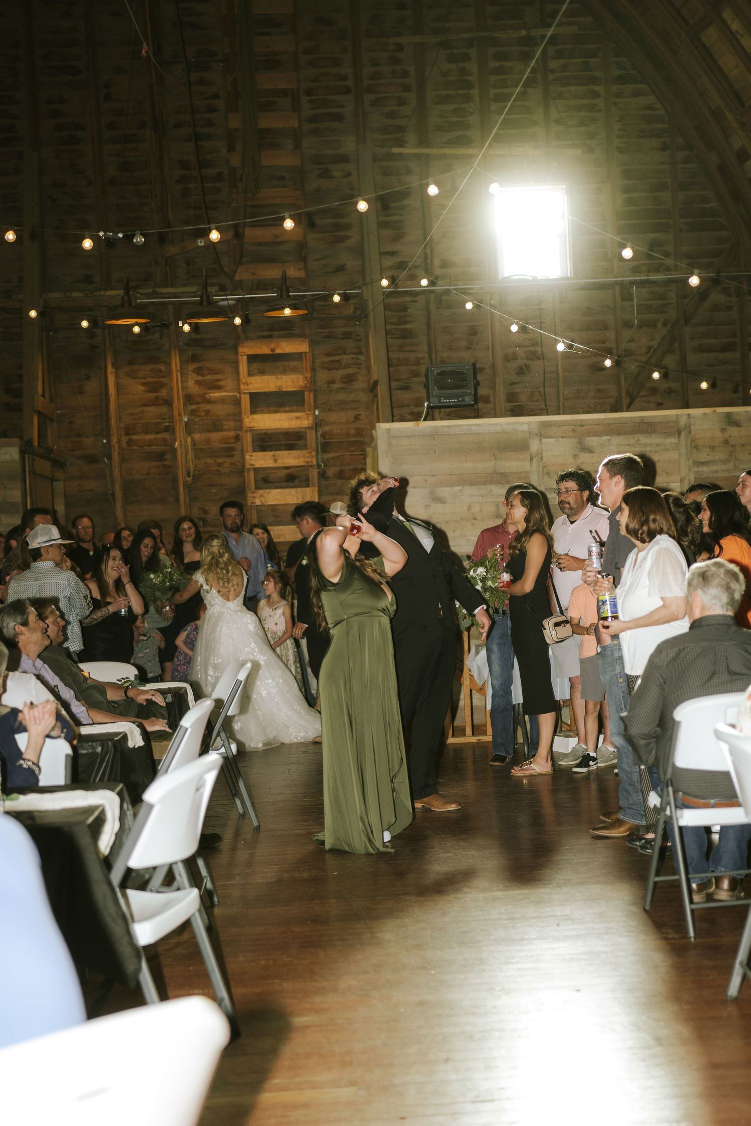 bridal party entrance at wedding reception