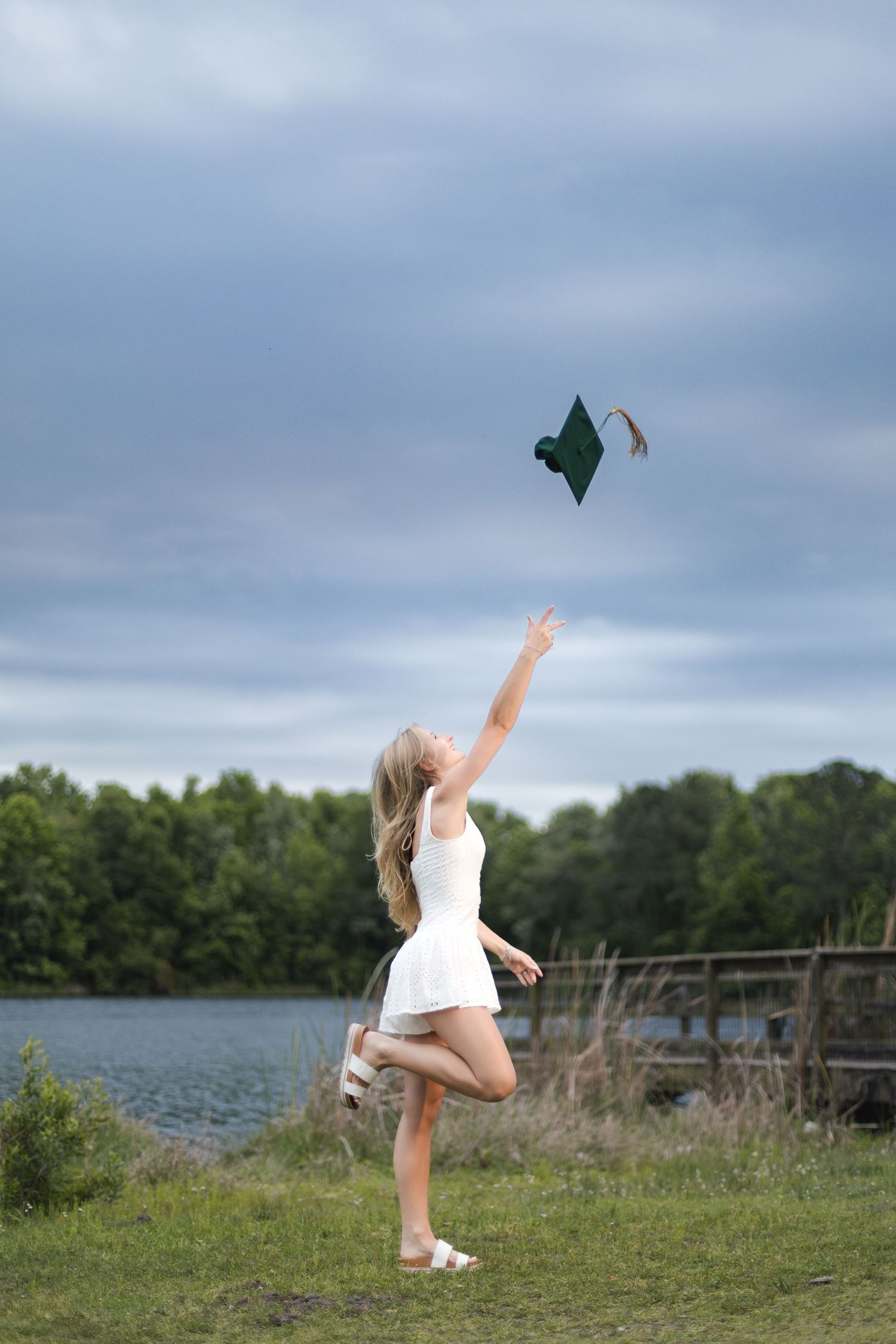 Jacksonville senior photographer capturing graduation portraits for a Nease High School senior.