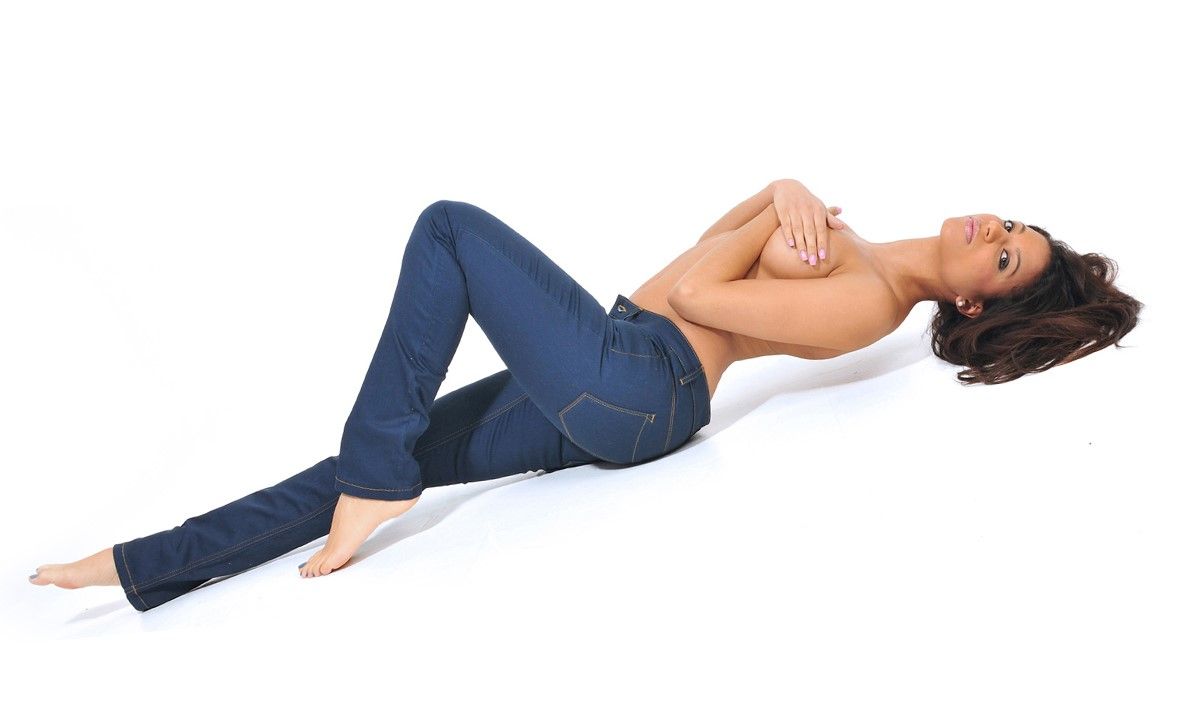 Boudoir photo of a lady photographed in a photography studio