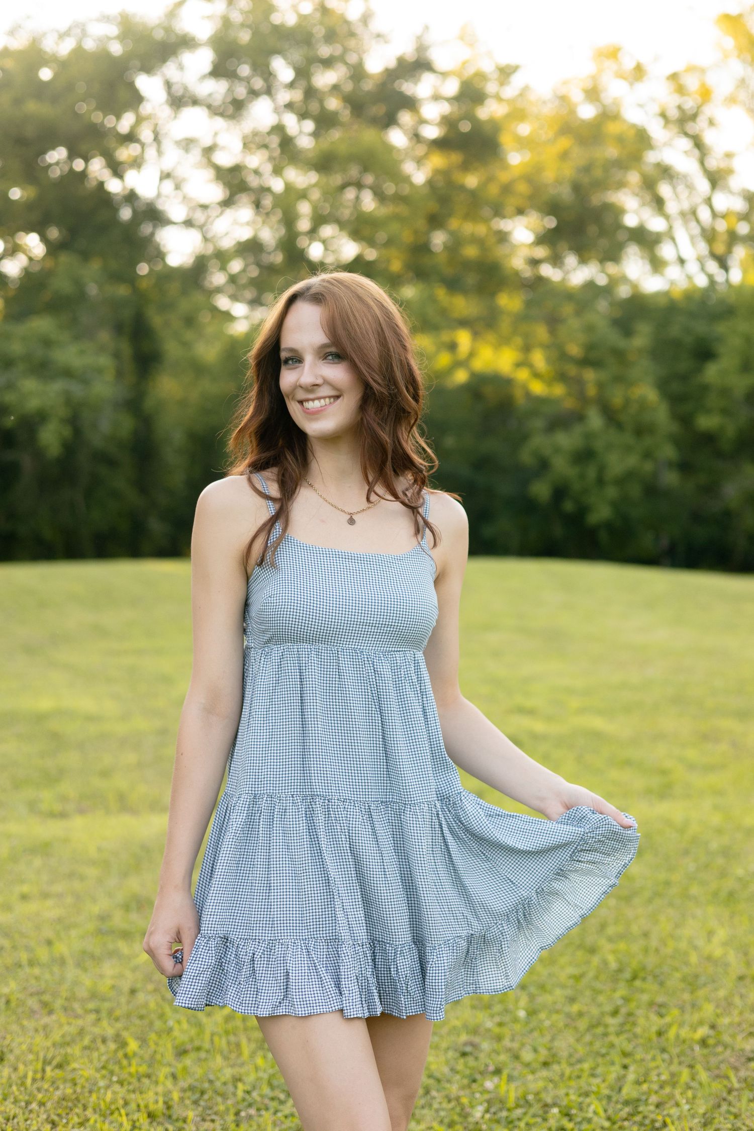 Individual Portraits in golden hour lighting in Huntsville, Alabama