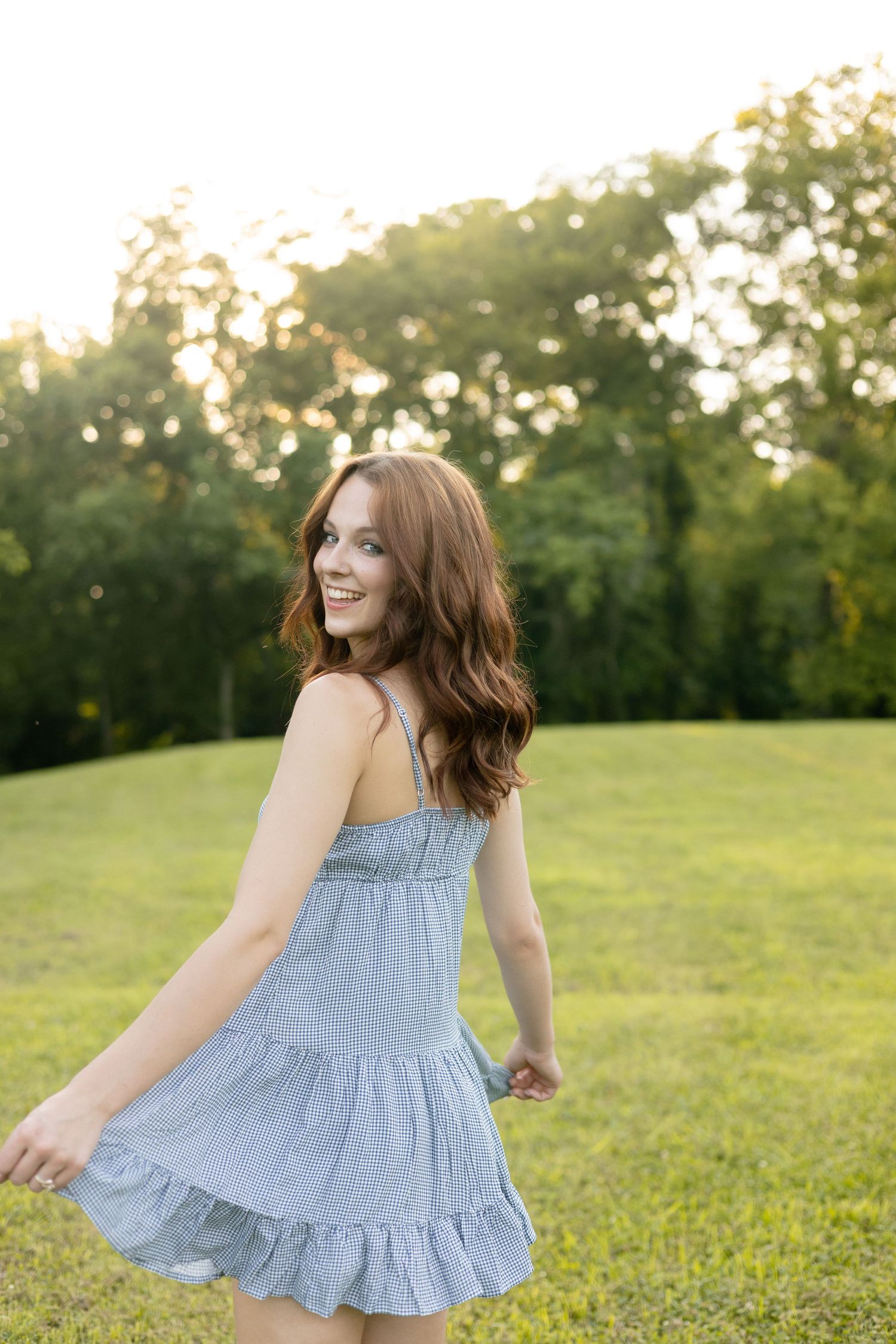Individual Portraits in golden hour lighting in Huntsville, Alabama
