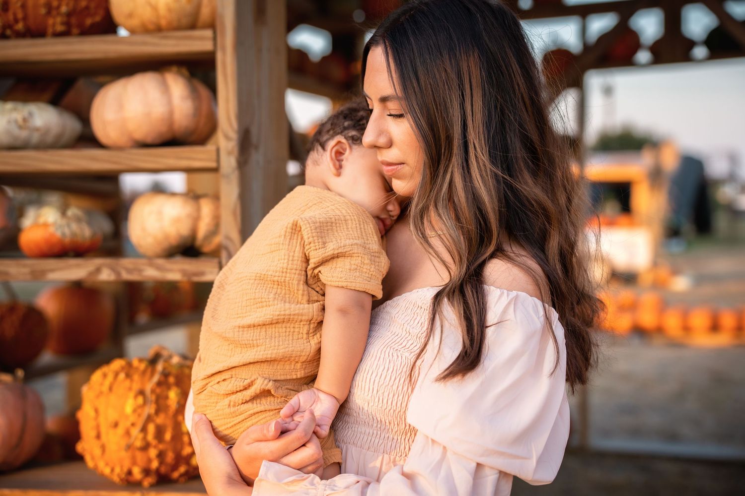 A collection of autumn themed photos showing rustic pumpkin displays, cozy fall decor, and warm seasonal moments.