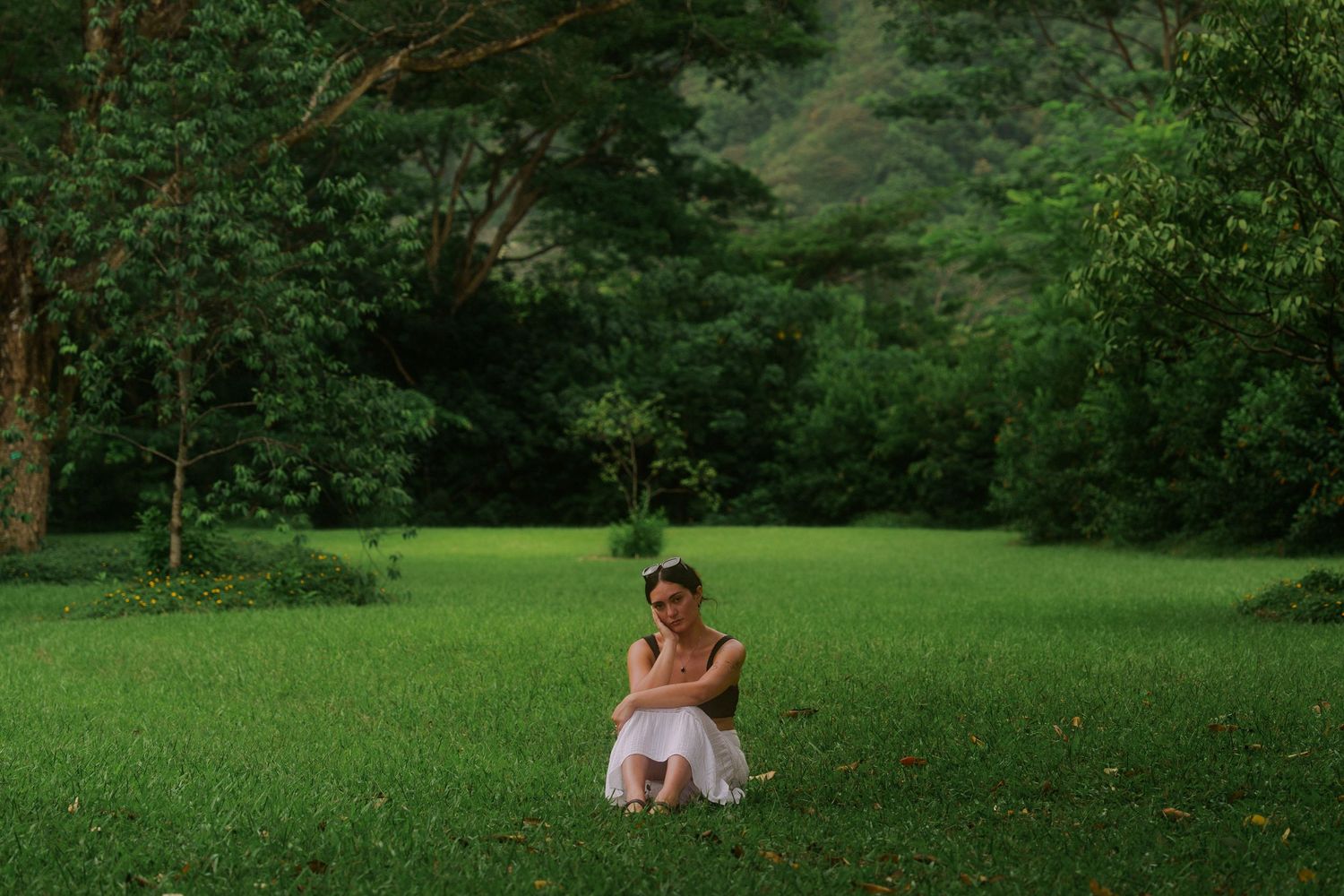 Girl in a Hawaii Botanical Garden