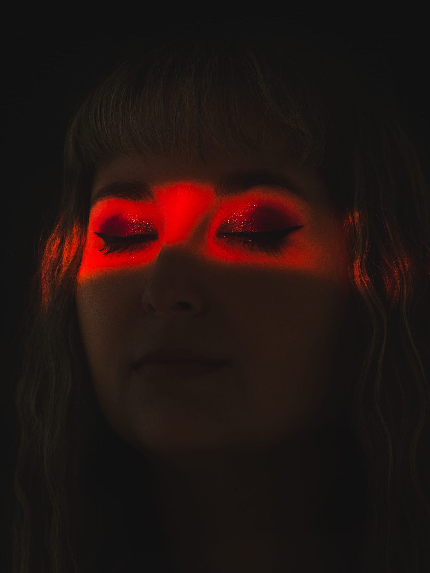 Photographie portrait créatif rouge