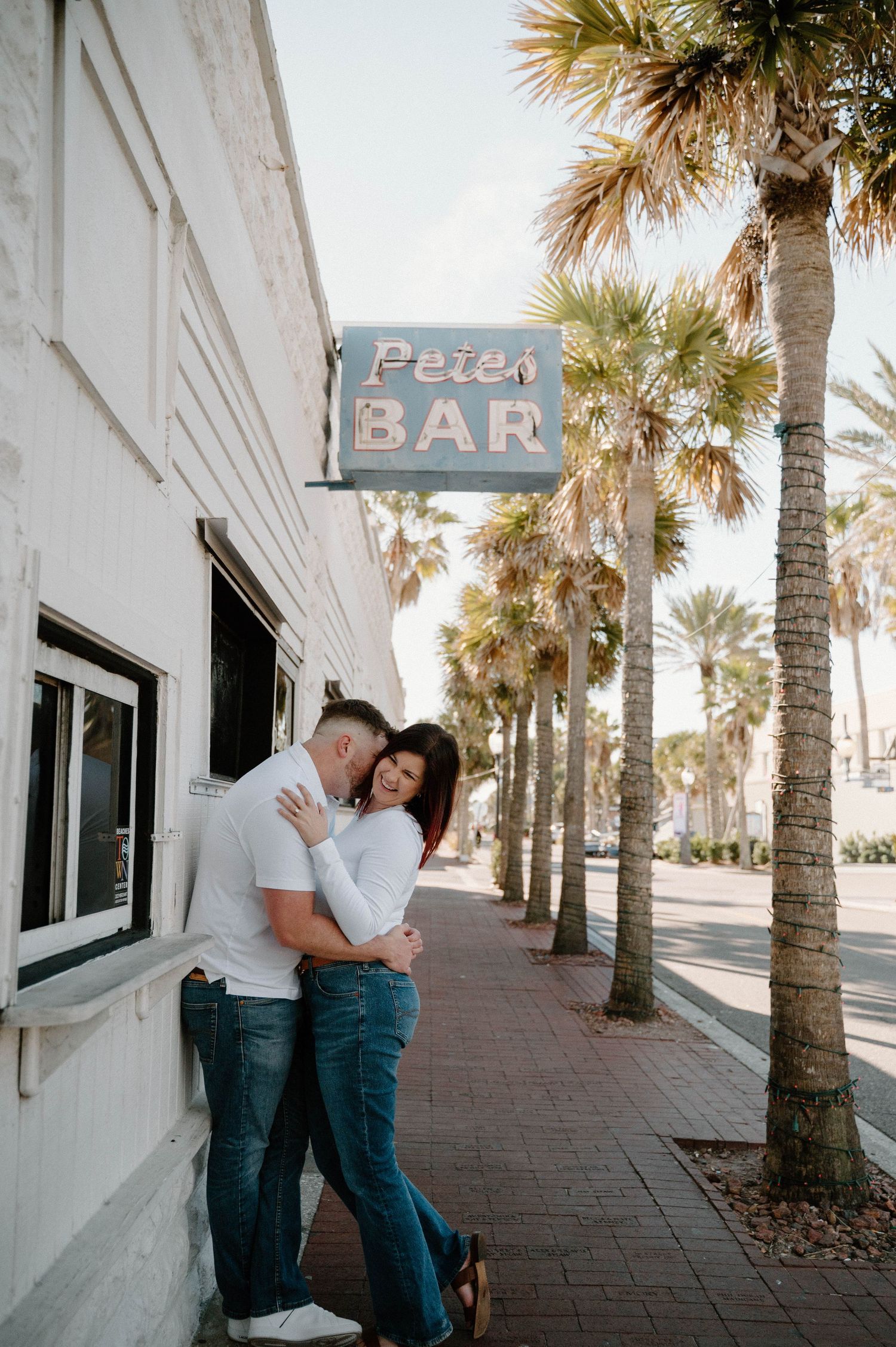 downtown Neptune beach engagement photos