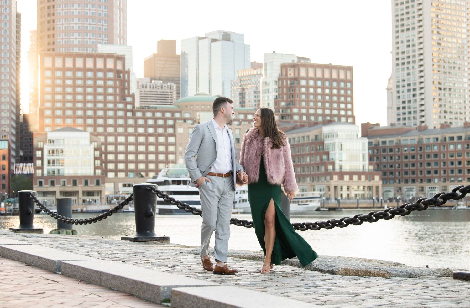 Boston engagement photo