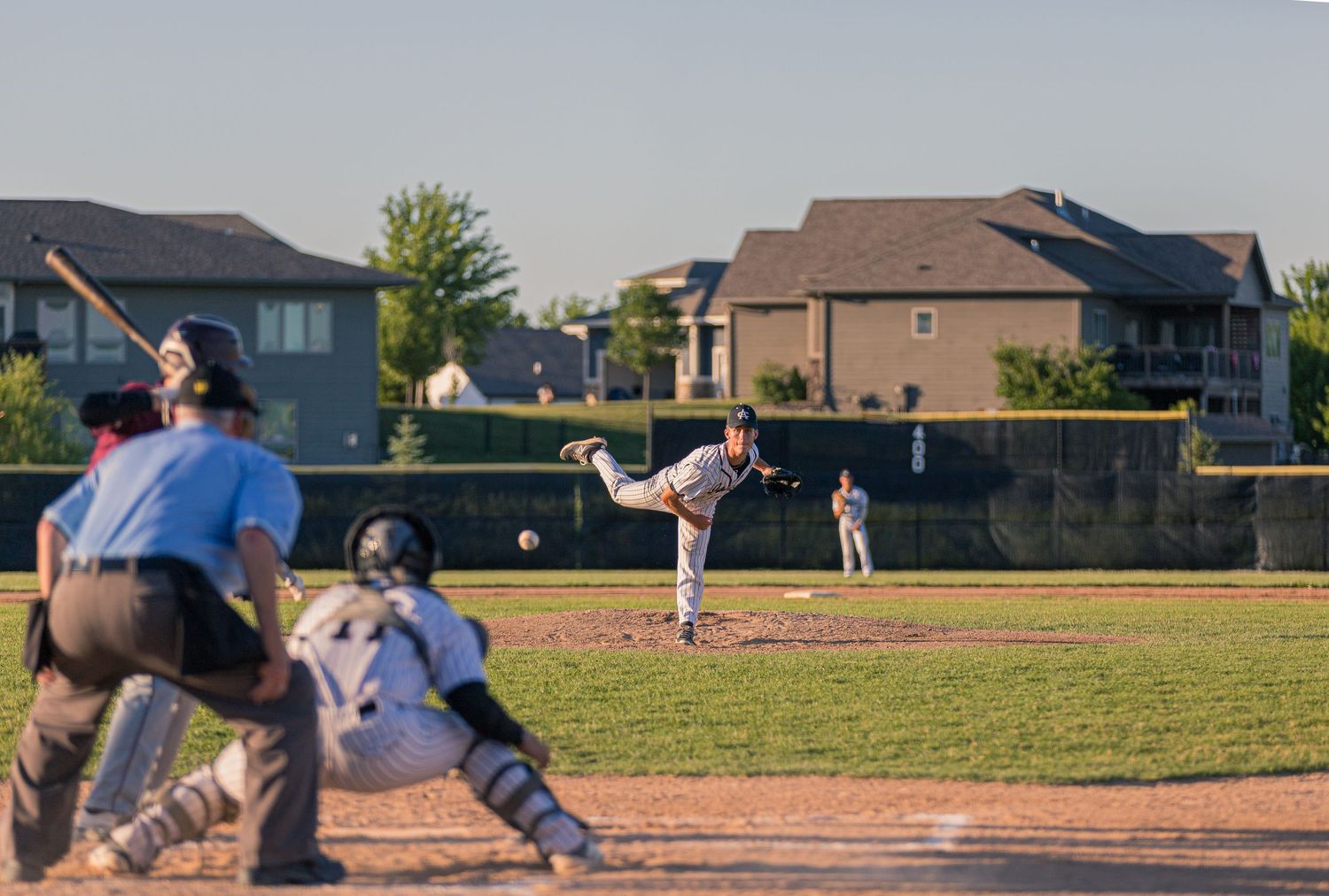 Ankeny Centennial Jaguars baseball team in action during a home game in Ankeny, Iowa