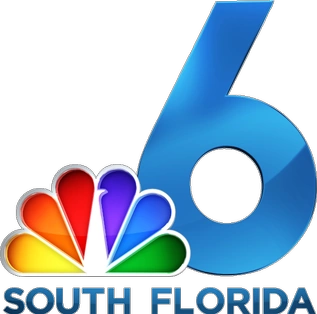 NBC 6 South Florida logo featuring a blue number 6 with the NBC peacock symbol in rainbow colors.