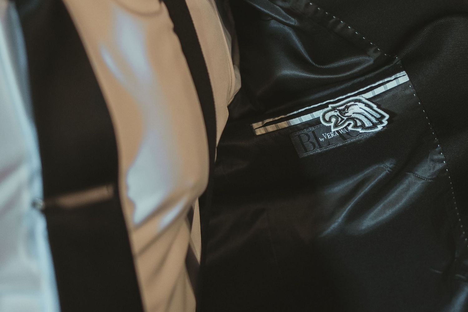 Riverside at the Potomac Wedding Alyssa and TJ Suit Detail Shot