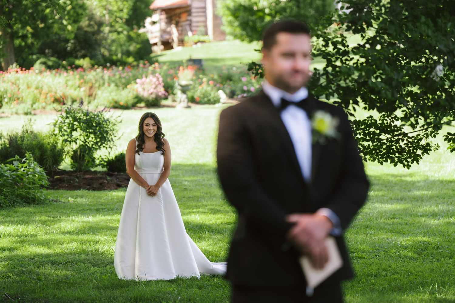Riverside at the Potomac Wedding Alyssa and TJ First look