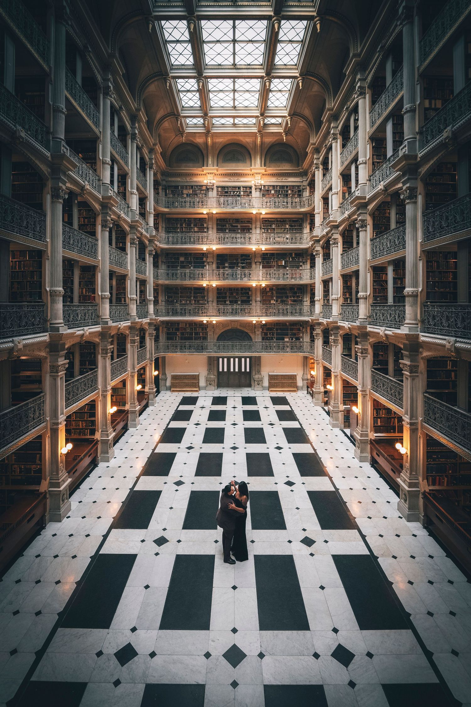 Proposal and Engagement at the Peabody Library Baltimore