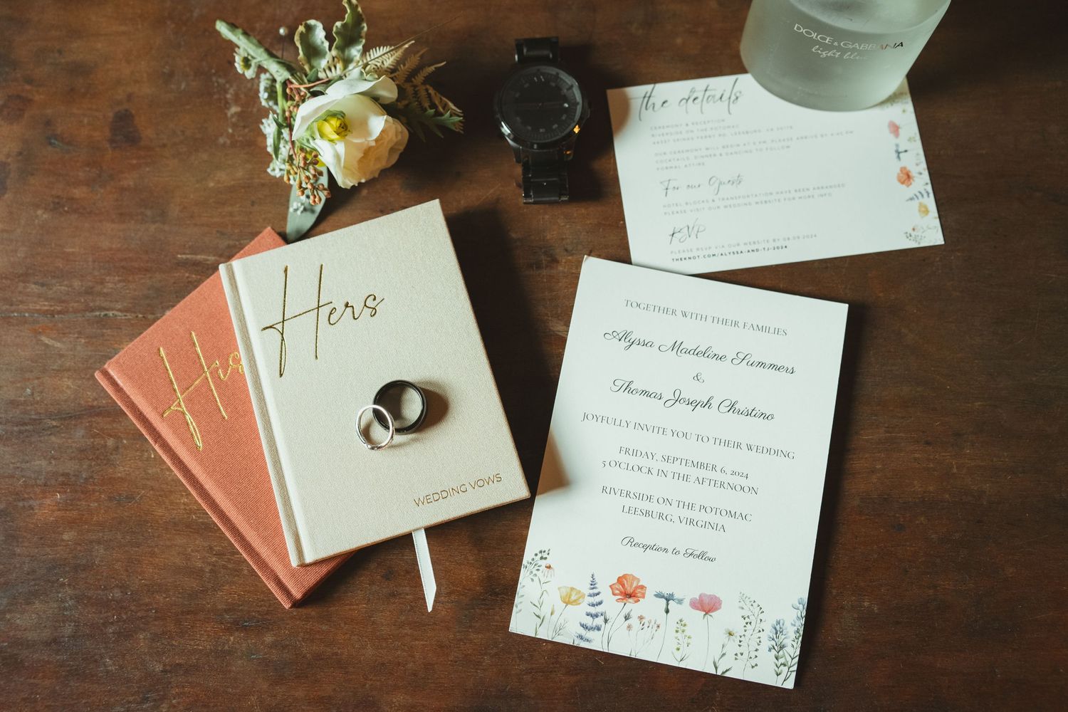 Riverside at the Potomac Wedding Alyssa and TJ Detail Shot