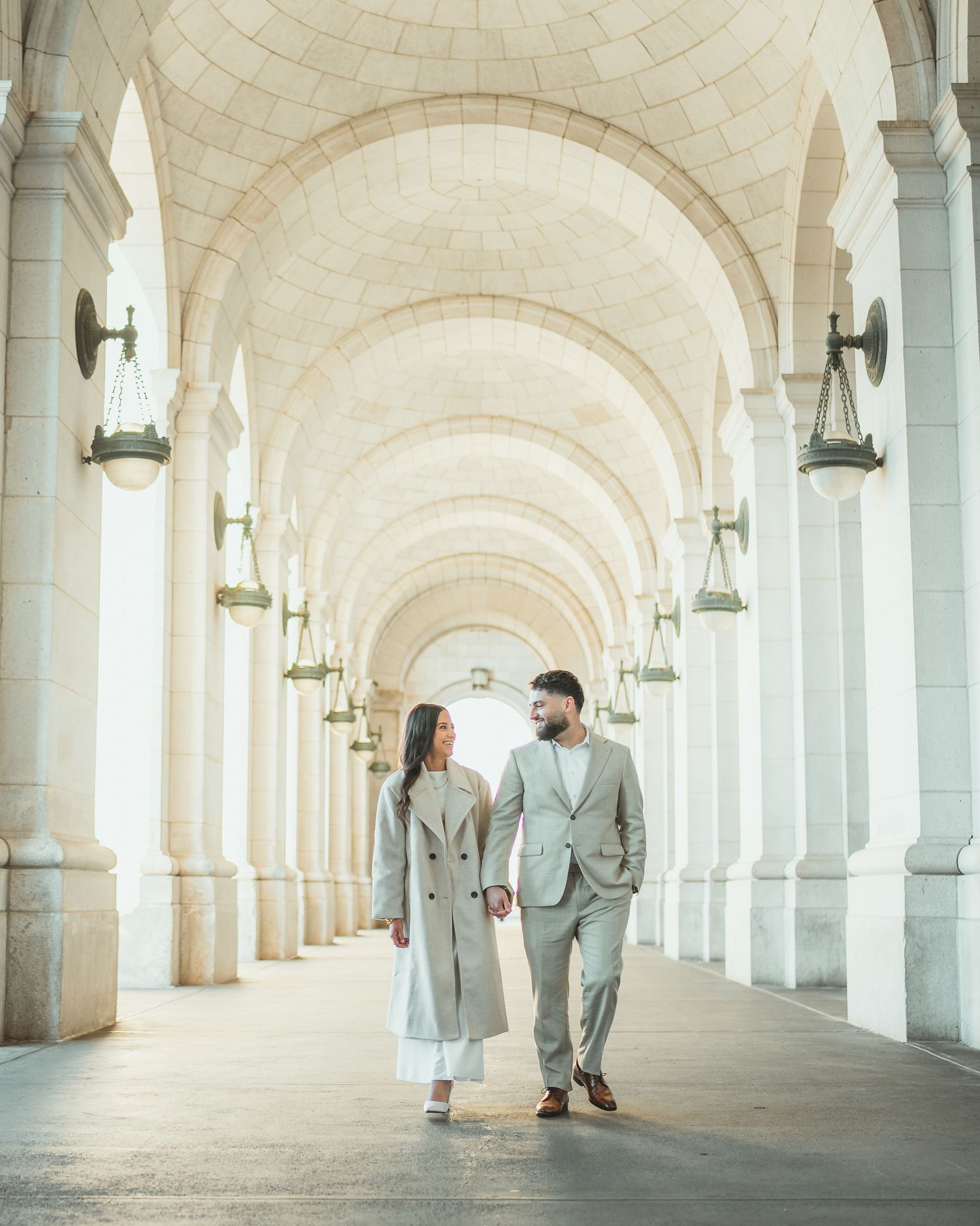 Engagement Shoot at Union Station Washington DC